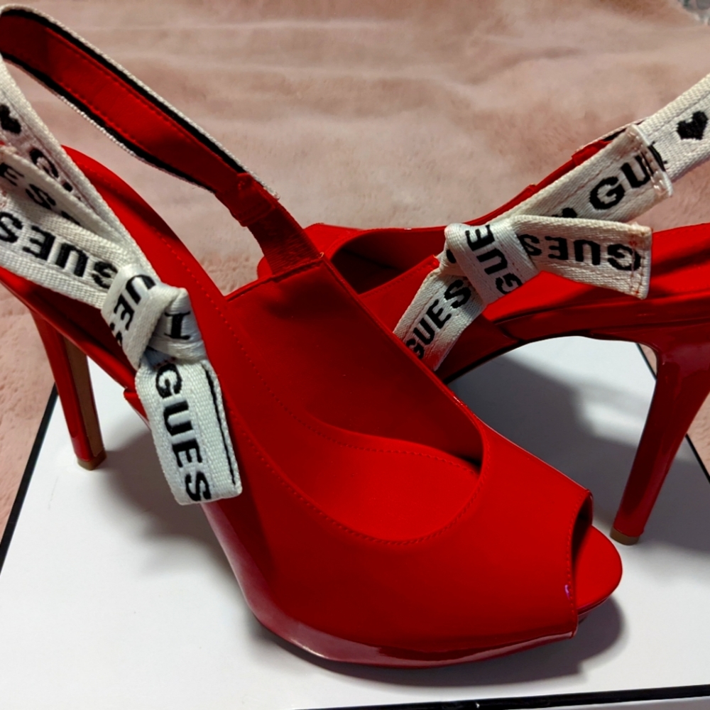 Guess Red Harlem Heels